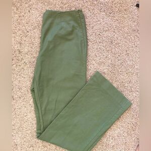 Boston Proper Olive High waist Smooth front Side Zip Pants NWOT